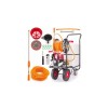 Pompa stropit cu rezervor 60L, furtun 28m, pulverizator cu motor in 4 timpi 1.4 CP, Powermat