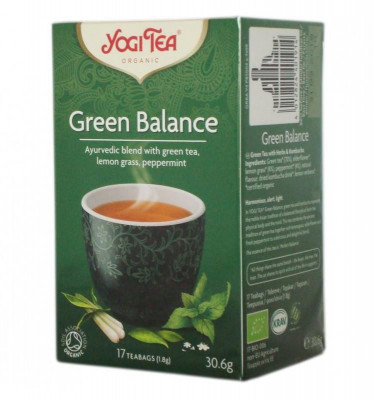 Ceai Bio Echilibru Verde Yogi Tea 30.60gr foto