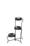 Cumpara ieftin Suport 3 ghivece flori fier negru 55 x 48 x 78 cm