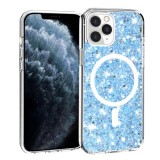Husa pentru iPhone 11 Pro - Techsuit Sparkly Glitter MagSafe - Blue