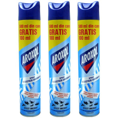 3 x Aroxol spray insecticid universal cu efect imediat impotriva daunatorilor foto