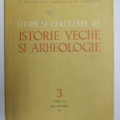 STUDII SI CERCETARI DE ISTORIE VECHE SI ARHEOLOGIE , TOMUL 31 , NUMARUL 1 , IAN- MARTIE , 1980