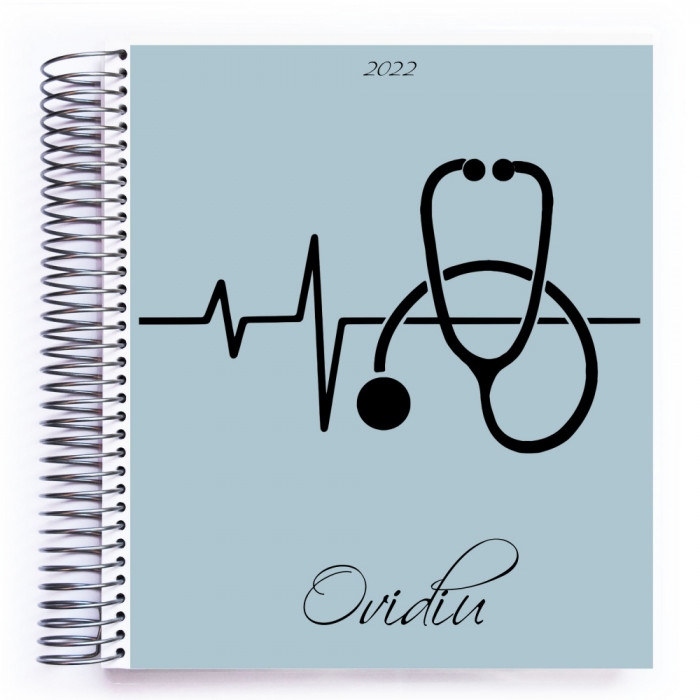 Agenda Planificator Stetoscop Blue