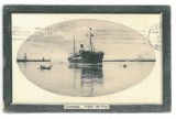 2673 - CONSTANTA, Harbor &amp; Ship, Romania - old postcard - used - 1906