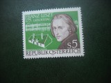 HOPCT TIMBRE MNH 674 FRANZ LISZT -MUZICA- 1986 -1 VAL AUSTRIA, Nestampilat