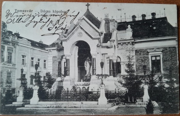 Carte postala, Timisoara, Capela Dogilor, 1912
