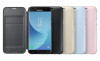 Husa originala Samsung Galaxy J5 2017 J530F J530 Wallet Cover + stylus, Albastru, Roz, Piele