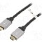 Cablu HDMI - HDMI, din ambele par&amp;#355;i, HDMI mufa, 2m, negru, Goobay - 75777