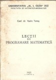 Lectii de programare matematica