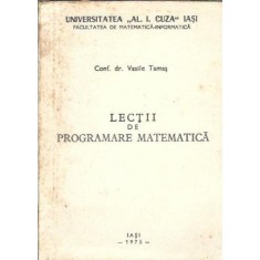 Lectii de programare matematica - Vasile Tamas