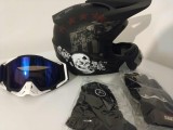 Cumpara ieftin Casca moto off road/atv/cross /enduro/+Ochelari+Manusi +cagula ,produse noi, marimi S-M-L-xl