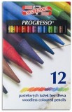 Creioane colorate fara lemn set 12 culori Koh-i-noor PROGRESSO-K8756-12