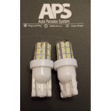Set 2 becuri auto W5W/T10-24 Smd 12V-alb