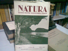 REVISTA NATURA NR.5/15 MAI 1937 foto