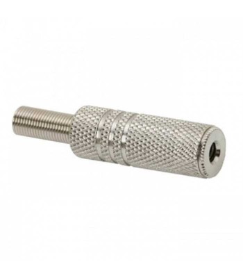 Mufa jack mama 3.5 mm mono metal argintiu foto