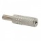 Mufa jack mama 3.5 mm mono metal argintiu