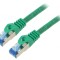 Cablu patch S/FTP 6a CCA LSZH verde 1m 26AWG