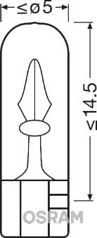 OSRAM 2741 ORIGINAL Bec, lumini bord