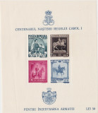 Centenarul nasterii regelui Carol I Colita 1939 Lei 50, Regi, Nestampilat