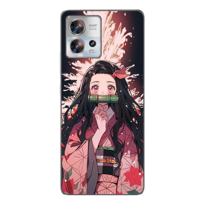 Husa compatibila cu Motorola Edge 30 Fusion Silicon Gel Tpu Model Demon Slayer Nezuko foto