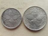 NOUA CALEDONIE-Set 2 - 2 FRANCS 1971&amp;5 FRANCS 1992