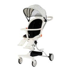 Carucior Sport Pliabil KD-2012 Reversibil 360&deg; pentru copii, 6&ndash;36 luni, alb