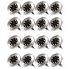 Set 16x Lampa Cu Incarcare Solara Rapida SI Timp Mare De Utilizare, alb cald, Tip Spot Cu 8 Leduri, Pentru Gradina, WaterProof, IP65, Carcasa Din Meta