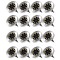 Set 16x Lampa Cu Incarcare Solara Rapida SI Timp Mare De Utilizare, alb cald, Tip Spot Cu 8 Leduri, Pentru Gradina, WaterProof, IP65, Carcasa Din Meta
