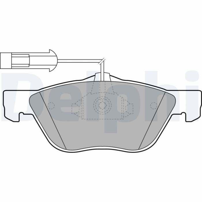 DELPHI LP1686 set placute frana,frana disc