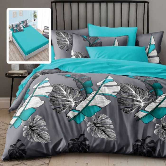 LENJERIE FINET 6 PIESE CU HUSĂ &ndash; 160&times;200 ȘI 180&times;200 (HF6P218) - 160x200