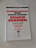 Documente franceze privind &icirc;nceputul organizării exilului romanesc