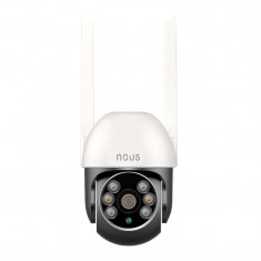 Camera de supraveghere IP NOUS W6, Smart, 2K Ultra HD, 3 MP, Wi-FI, 20 m, securitate WPA2, detectare micare, Night vision, rotire, Alb