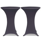 Cumpara ieftin Husa elastica pentru masa, 2 buc., antracit, 60 cm