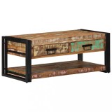 VidaXL Masuta de cafea multicolora 90x50x38 cm lemn masiv recuperat