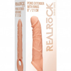 Prelungitor Penis Realistoc TPR, Realrock, 21 cm x 4 cm