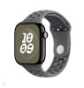 Curea sport cu orificii, THD, compatibila Apple Watch 46 mm seria 10, Apple Watch SE 44 mm, cargo kaki