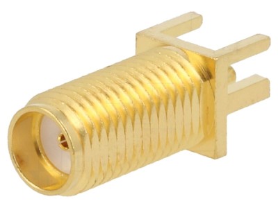 Conector SMA Jack Edge 50 Ohm pentru Placă PCB foto