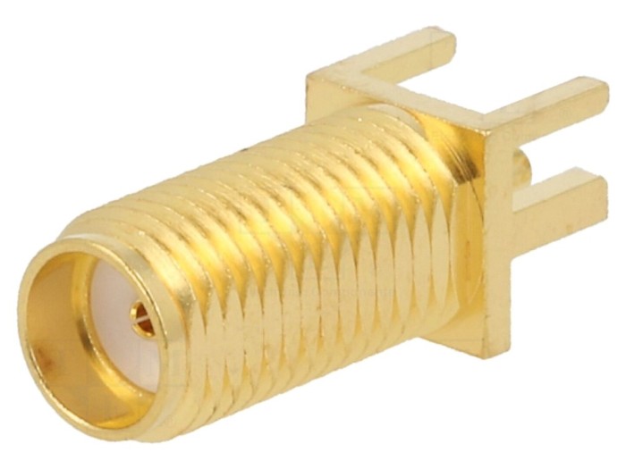 Conector SMA Jack Edge 50 Ohm pentru Placă PCB