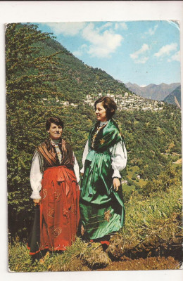 FA9 - Carte Postala - ITALIA- Costume di Premana, circulata 1976 foto