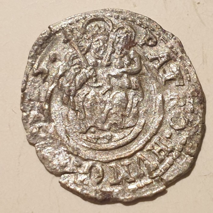 Ungaria 1 denar / denier 1615 argint Matthias ll