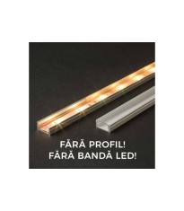 Ecran transparent pentru profil aluminiu LED 2000mm 41010T2 Phenom foto