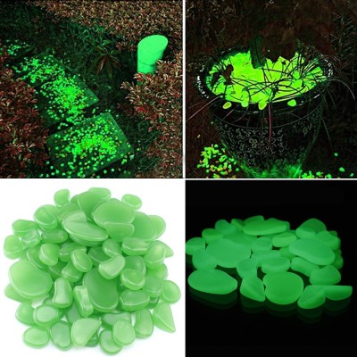 Pietricele fosforescente decorative glow verzi, marimi diferite pachet 1000 foto