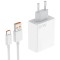 Incarcator Fast charger 65W, 2 Porturi, 1x Type-C 1x USB-A 5.0, Alb