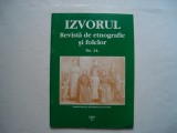 Izvorul. Revista de etnografie si folclor, nr. 14, 1994