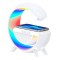 Boxa cu Incarcator Wireless si Lampa MRG MBT2301 , Bluetooth, LED RGB, Alb C1054