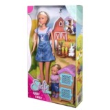 STEFFI LOVE SET FAMILIA IEPURASILOR CU 2 PAPUSI SI ACCESORII