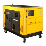Generator insonorizat Stager YDE12T3 12kVA, 16A, 3000rpm, 400V, diesel, pornire electrica