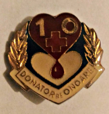 MEDICINA INSIGNA DONATOR DE ONOARE FRUNTAS 10 ANI foto