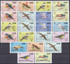 DB1 Fauna Pasari Anguilla 1986 - 1989 Supratipare 5 serii 21 v. MNH, Nestampilat