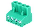 Regletă Conexiuni Deconectabilă 5mm 4 Piste Mufă Dreaptă